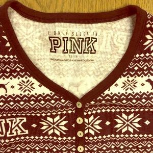 PINK two piece pajamas. Size XS